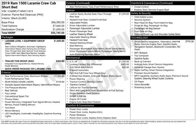 Used 2019 RAM 1500 Laramie AWD/4WD image 42