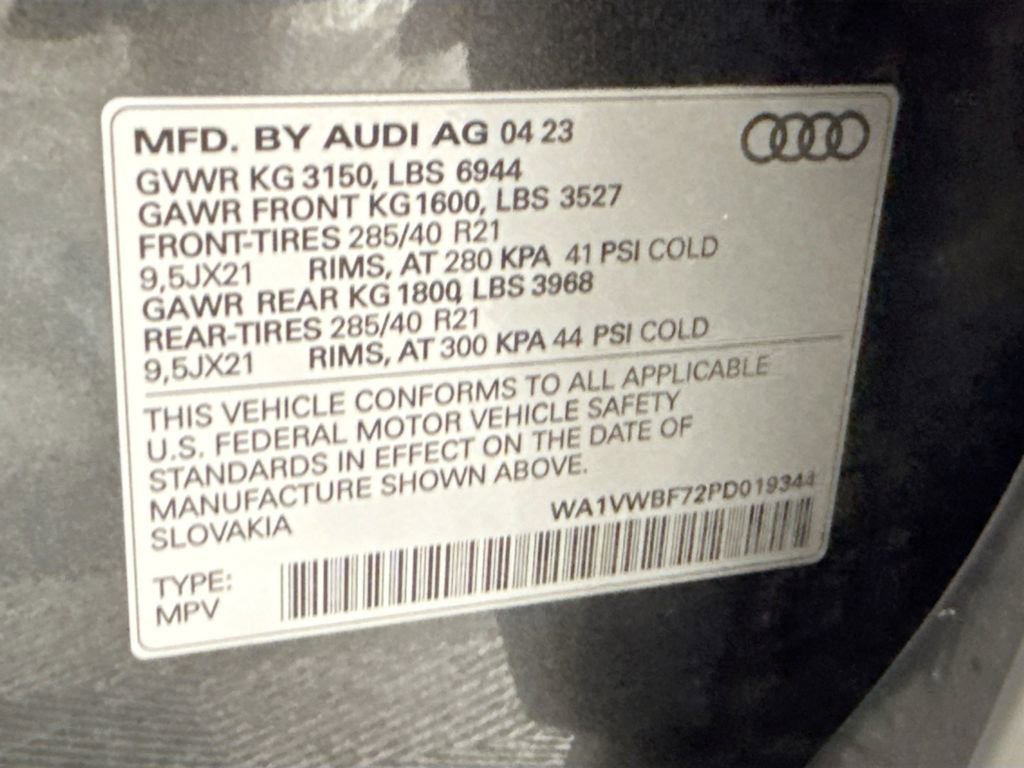 Used 2023 Audi SQ7 Prestige w/ Prestige Package image 35