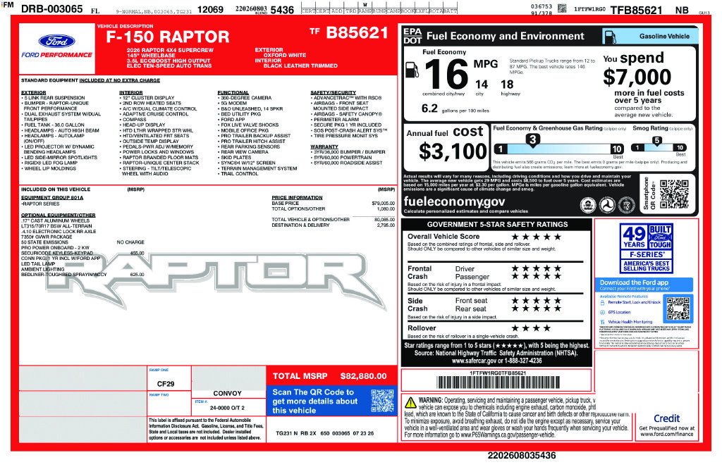 New 2026 Ford F150 Raptor AWD/4WD image 11