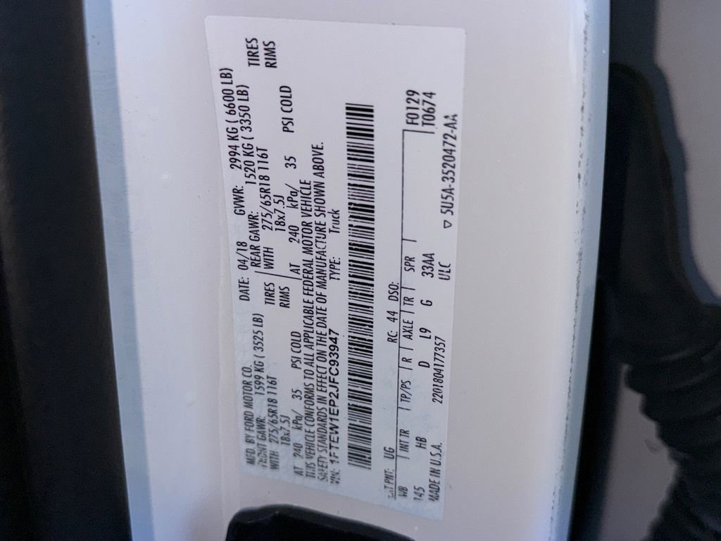 Used 2018 Ford F150 Lariat w/ Equipment Group 502A Luxury image 29