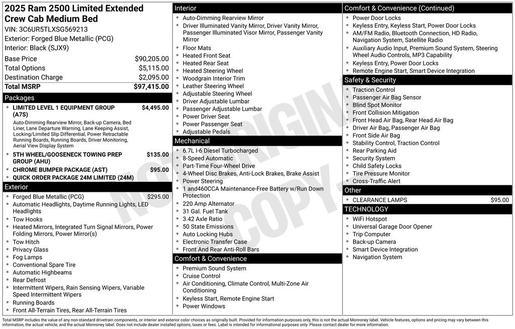 New 2025 RAM 2500 Limited AWD/4WD image 5