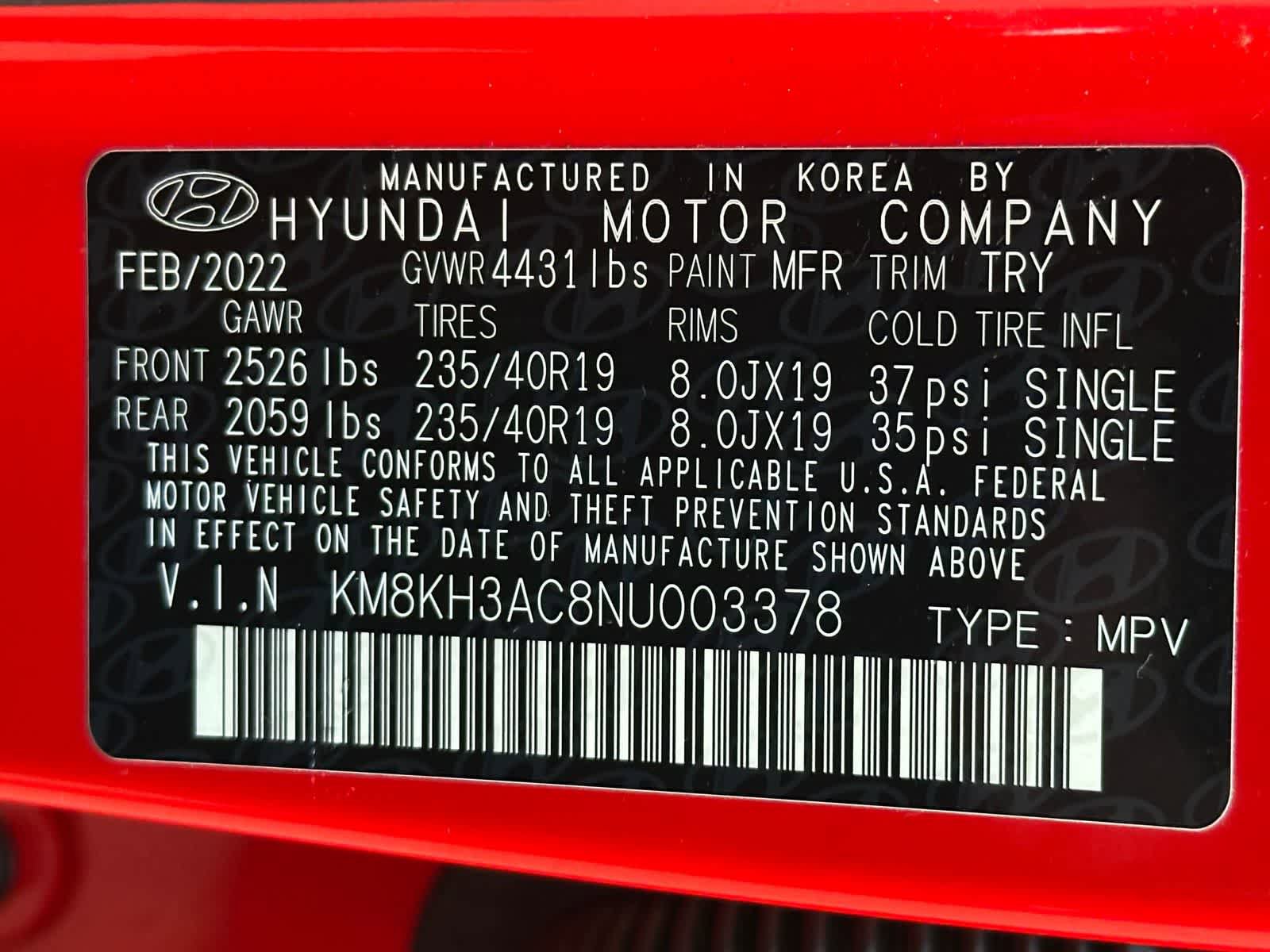 Used 2022 Hyundai Kona N FWD image 27