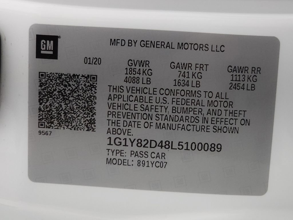 Used 2020 Chevrolet Corvette Stingray Premium Cpe w/ 3LT Preferred Equipment Group RWD image 33