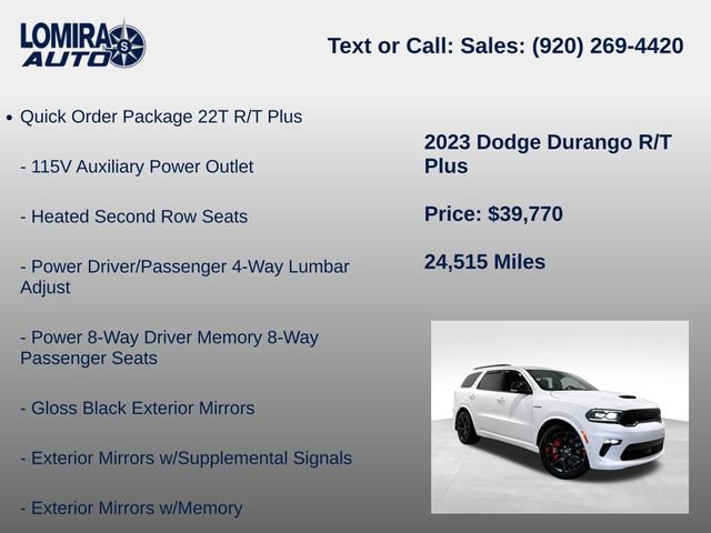 Used 2023 Dodge Durango R/T w/ Tow 'N Go Group AWD/4WD image 14