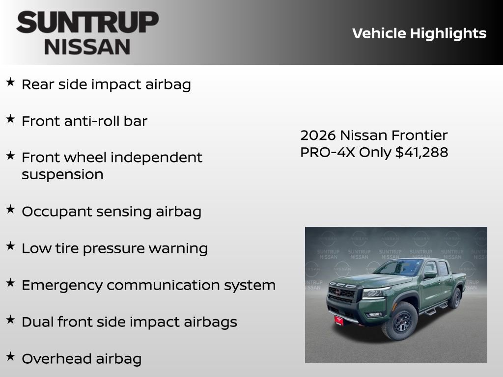 New 2026 Nissan Frontier PRO-4X w/ Pro-4x Convenience Package image 16