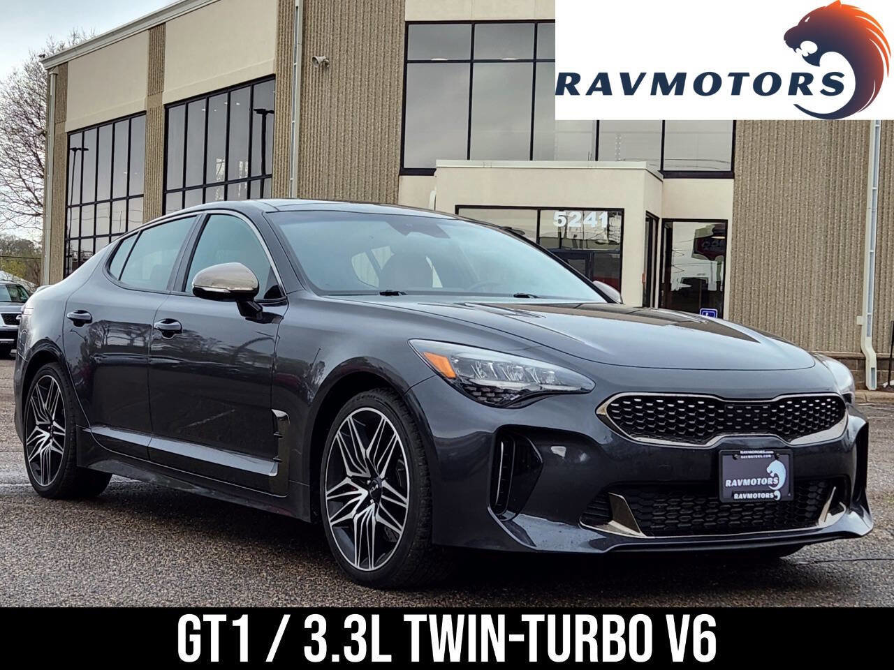 Used 2022 Kia Stinger GT1 w/ Red Interior Color Package RWD image 1