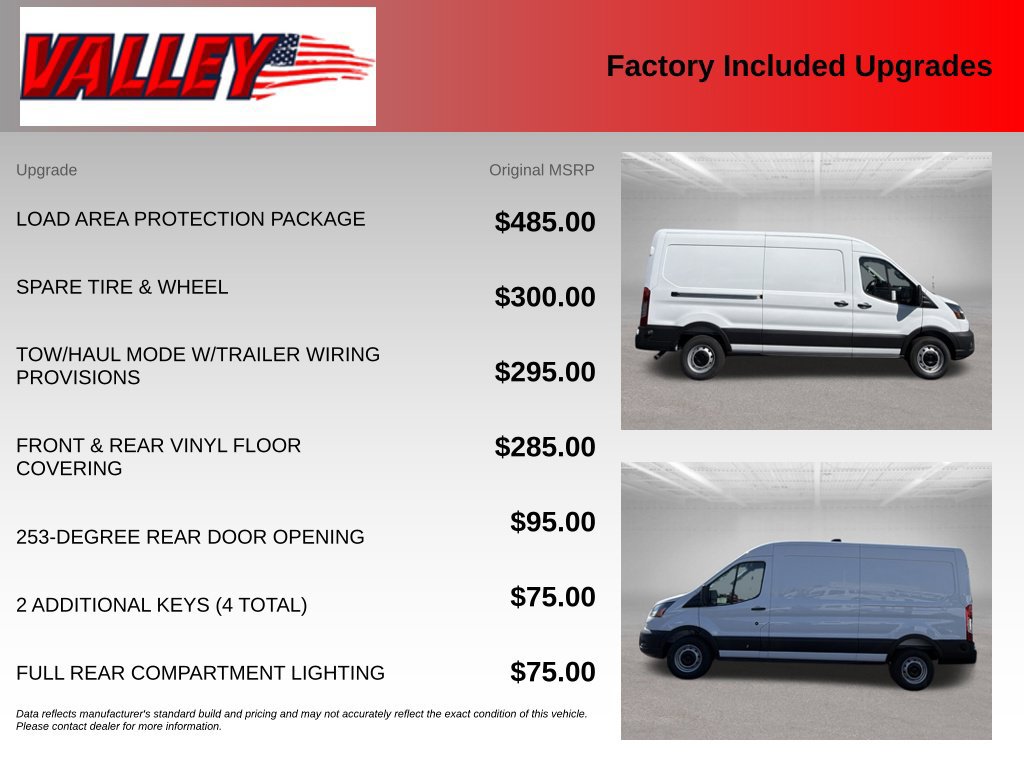 New 2027 Ford Transit 250 148 Medium Roof w/ Load Area Protection Package RWD image 4
