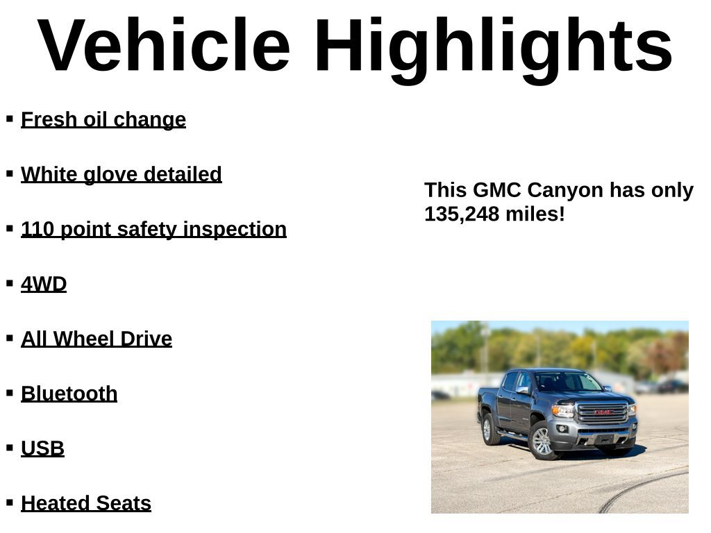 Used 2018 GMC Canyon SLT w/ Driver Alert Package AWD/4WD image 27