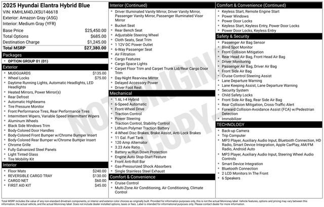 Used 2025 Hyundai Elantra Hybrid FWD image 21