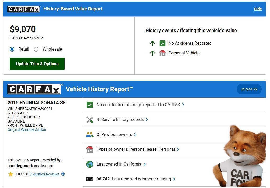 Used 2016 Hyundai Sonata SE image 2