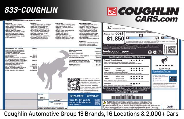 New 2026 Ford Bronco Sport Big Bend w/ Convenience Package