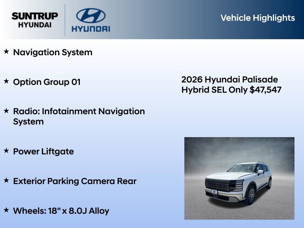New 2026 Hyundai Palisade SEL AWD/4WD image 7