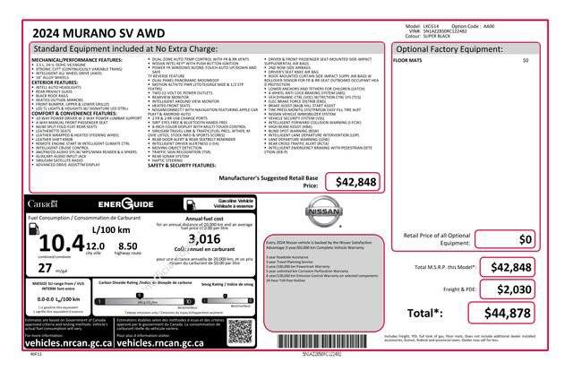 Used 2024 Nissan Murano SV image 6