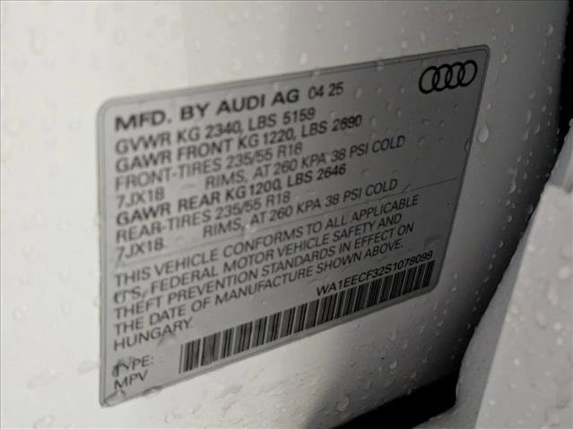 Used 2025 Audi Q3 2.0T Premium Plus w/ Premium Plus Package image 15