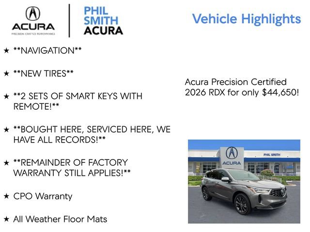 Certified 2026 Acura RDX w/ Advance Package AWD/4WD image 5
