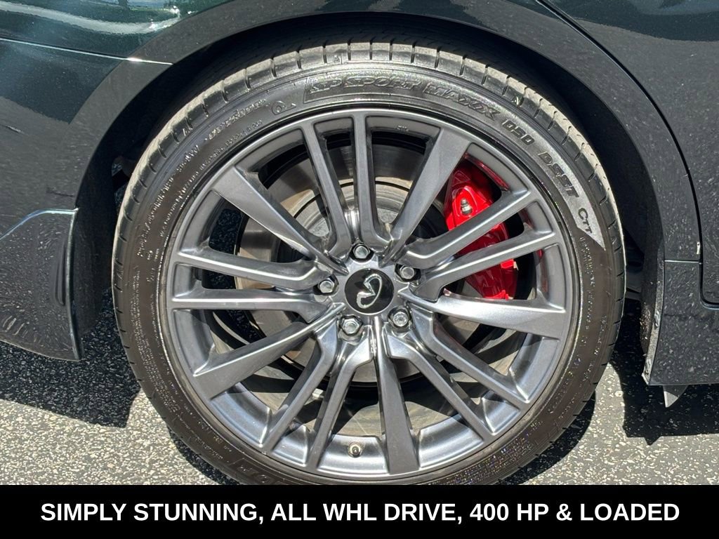 Certified 2023 INFINITI Q50 Red Sport 400 w/ Black Opal Edition image 36