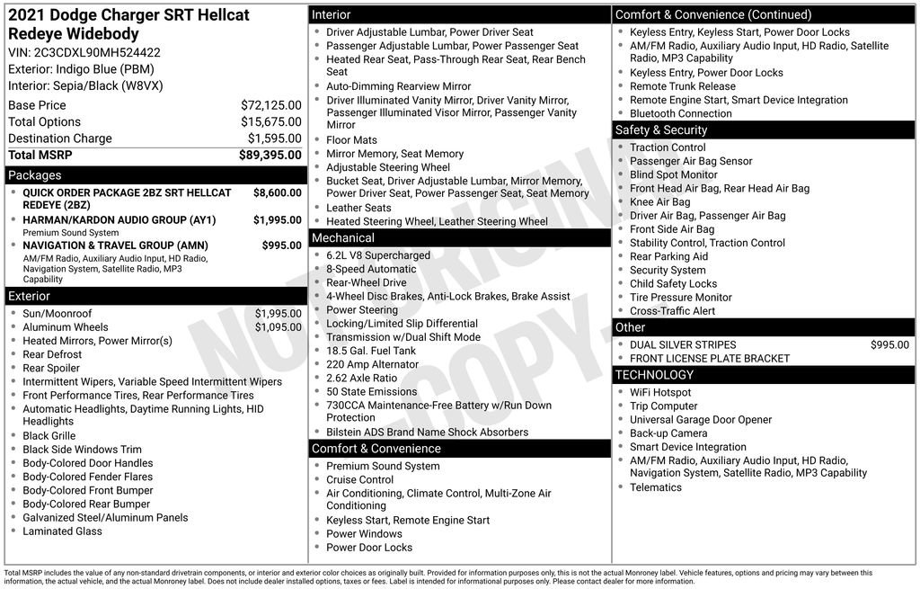 Used 2021 Dodge Charger SRT Hellcat image 38