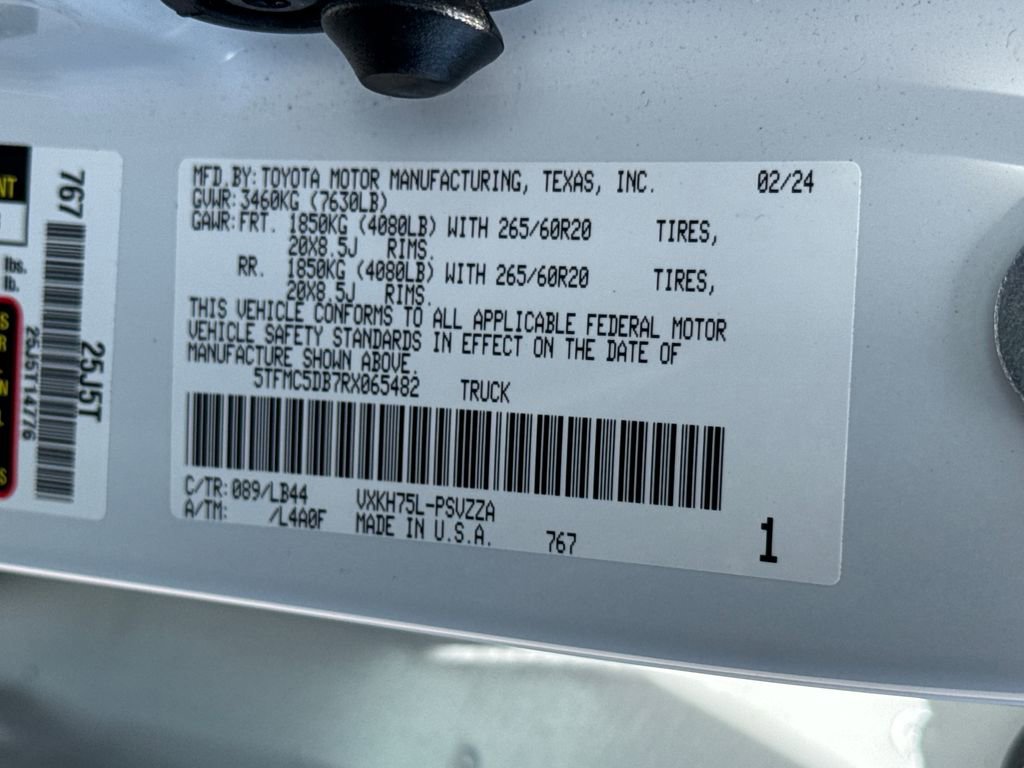 Used 2024 Toyota Tundra 1794 Edition w/ TRD Off-Road Package AWD/4WD image 54
