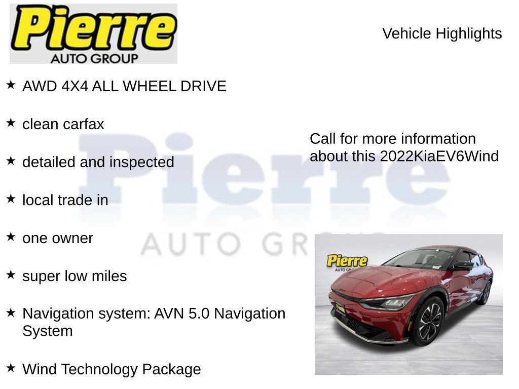 Used 2022 Kia EV6 Wind w/ Wind Technology Package AWD/4WD image 7