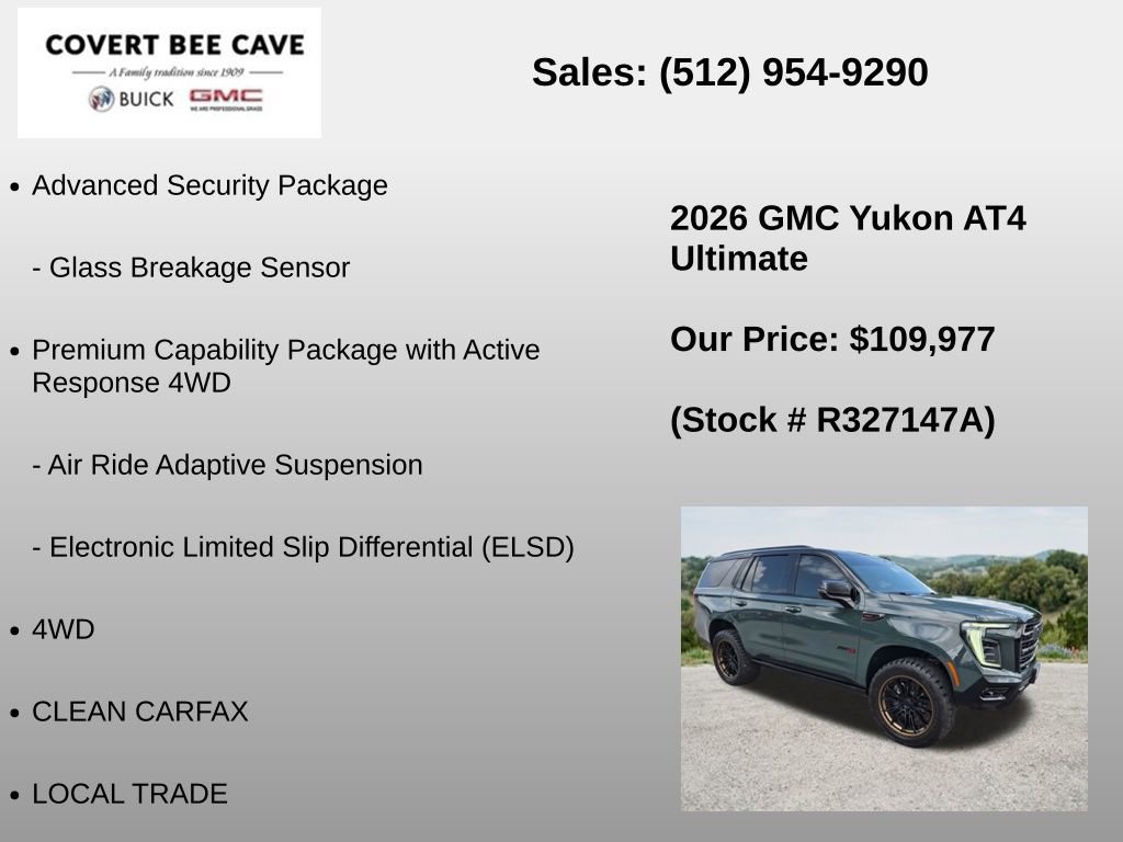 Used 2026 GMC Yukon AT4 Ultimate AWD/4WD image 18