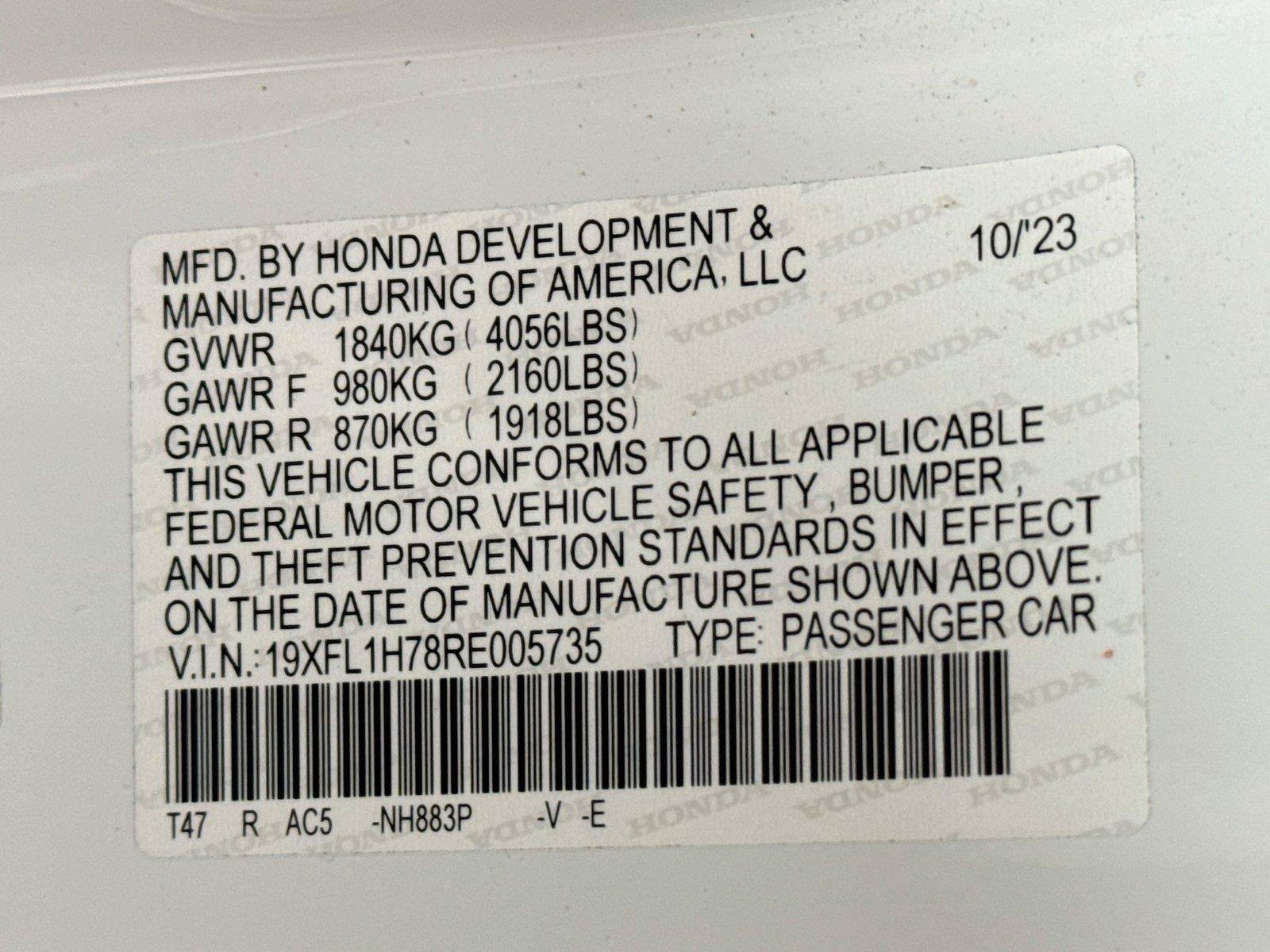 Used 2024 Honda Civic EX-L image 23