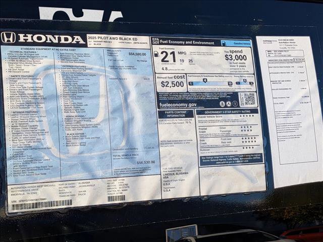 New 2025 Honda Pilot EX-L image 17