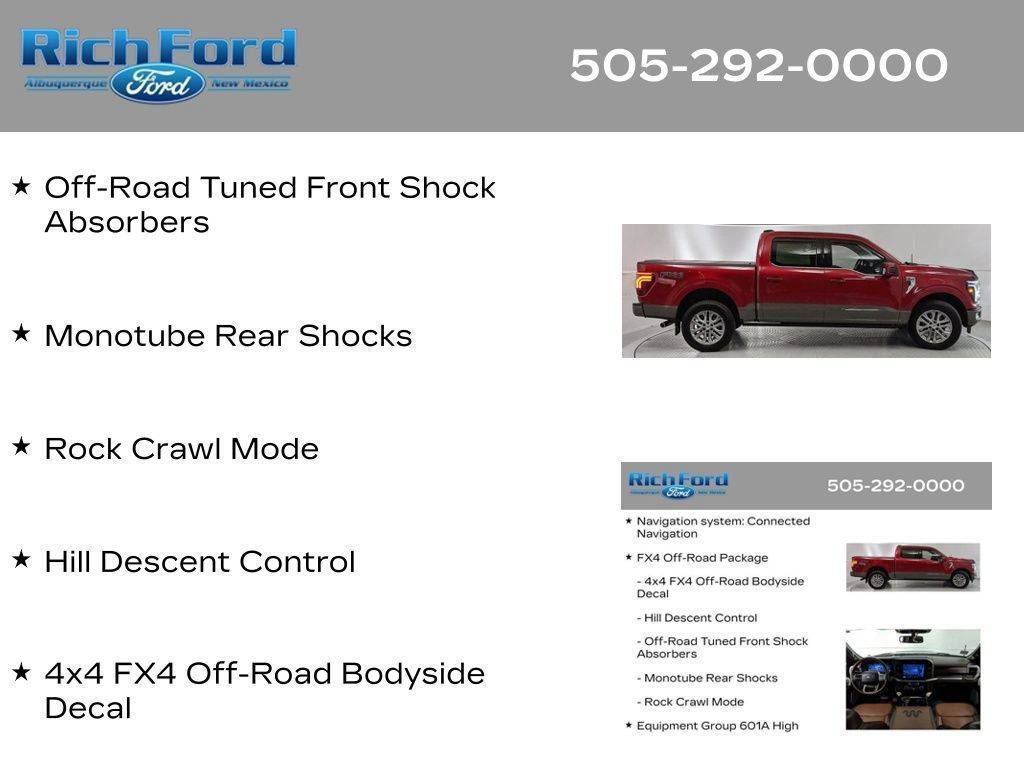 Certified 2025 Ford F150 King Ranch w/ FX4 Off-Road Package AWD/4WD image 56