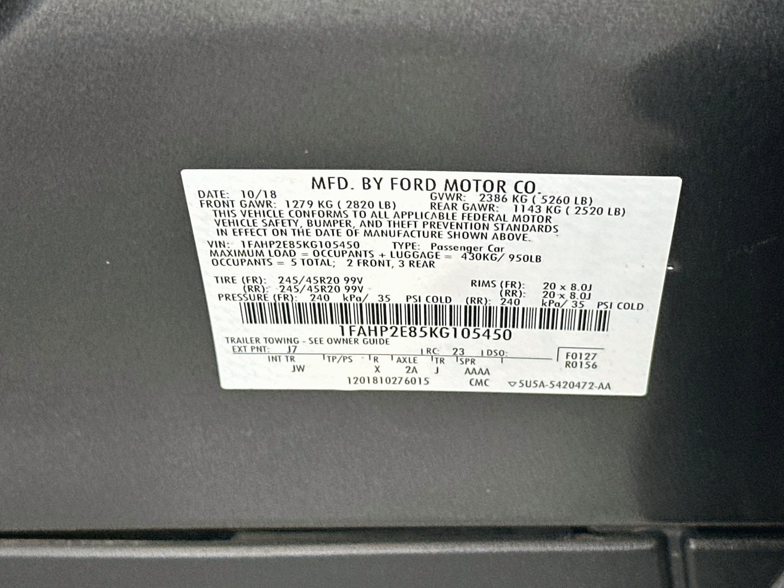 Used 2019 Ford Taurus SEL w/ Equipment Group 201A FWD image 31
