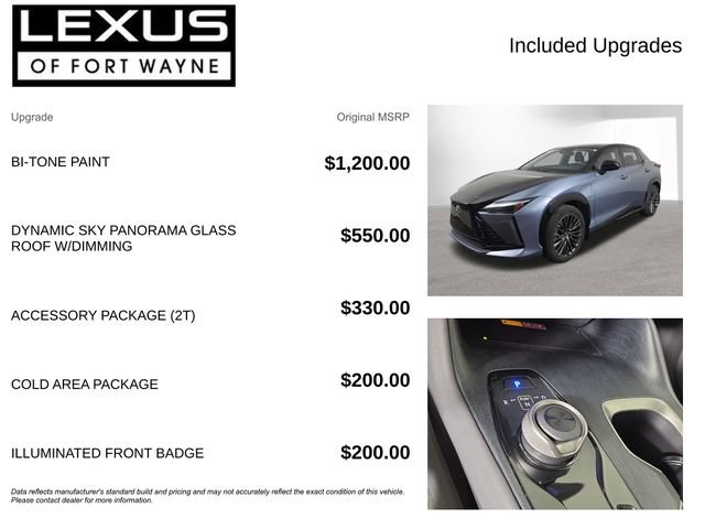 Used 2023 Lexus RZ 450e Premium w/ Accessory Package (2T) AWD/4WD image 4