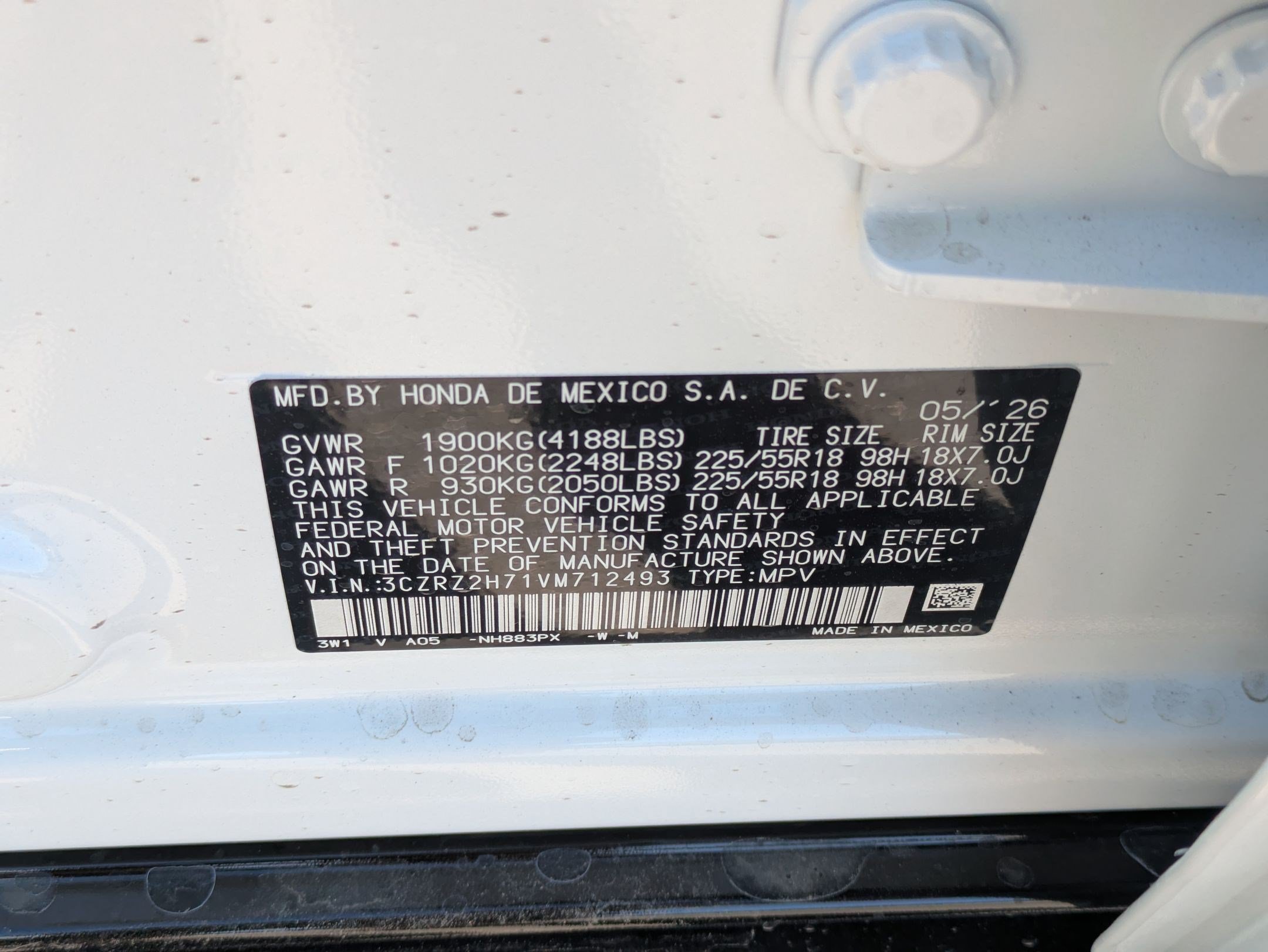 New 2027 Honda HR-V EX-L image 17