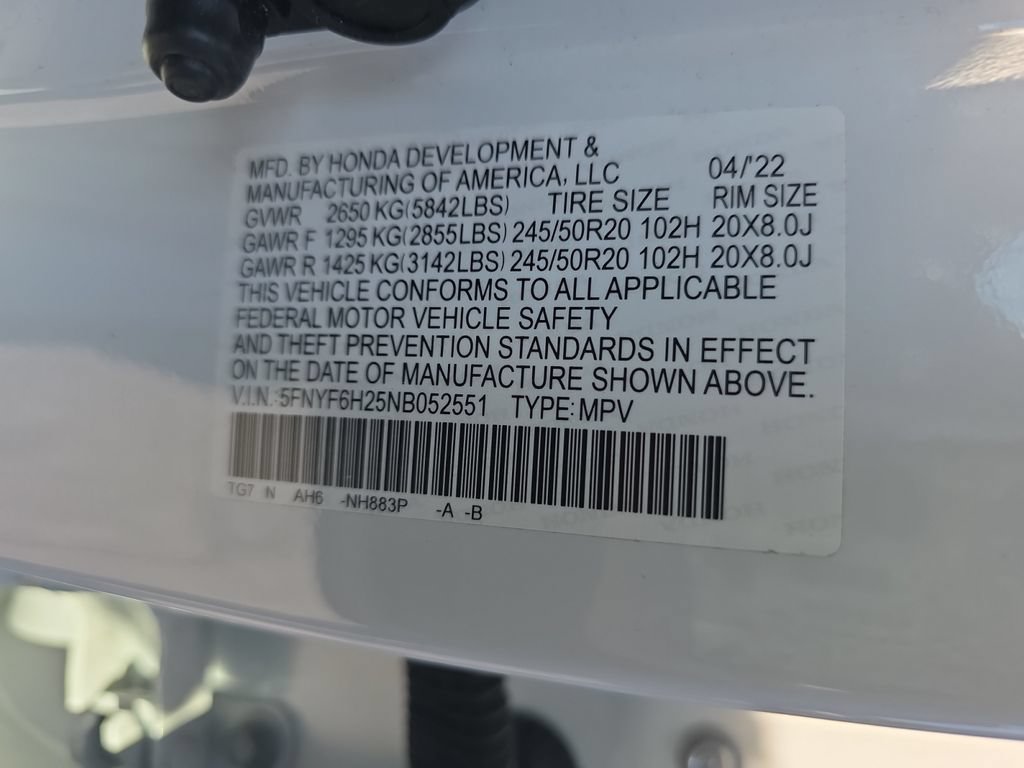 Certified 2022 Honda Pilot Special Edition image 26
