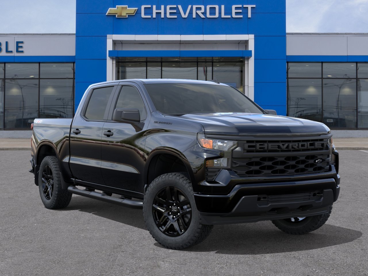 New 2026 Chevrolet Silverado 1500 Custom w/ Turbomax Blackout Package AWD/4WD image 7