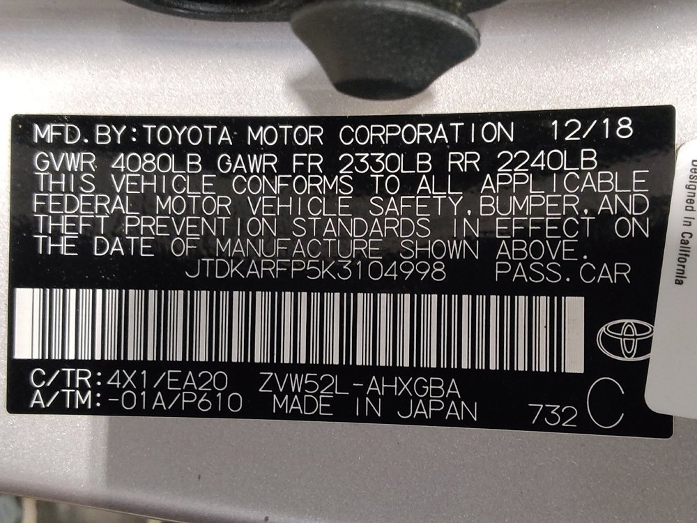 Used 2019 Toyota Prius Prime Advanced FWD image 33