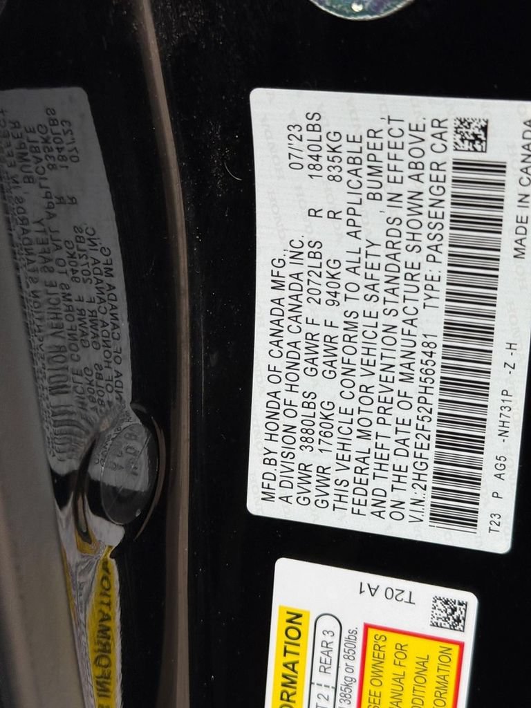 Used 2023 Honda Civic Sport image 31