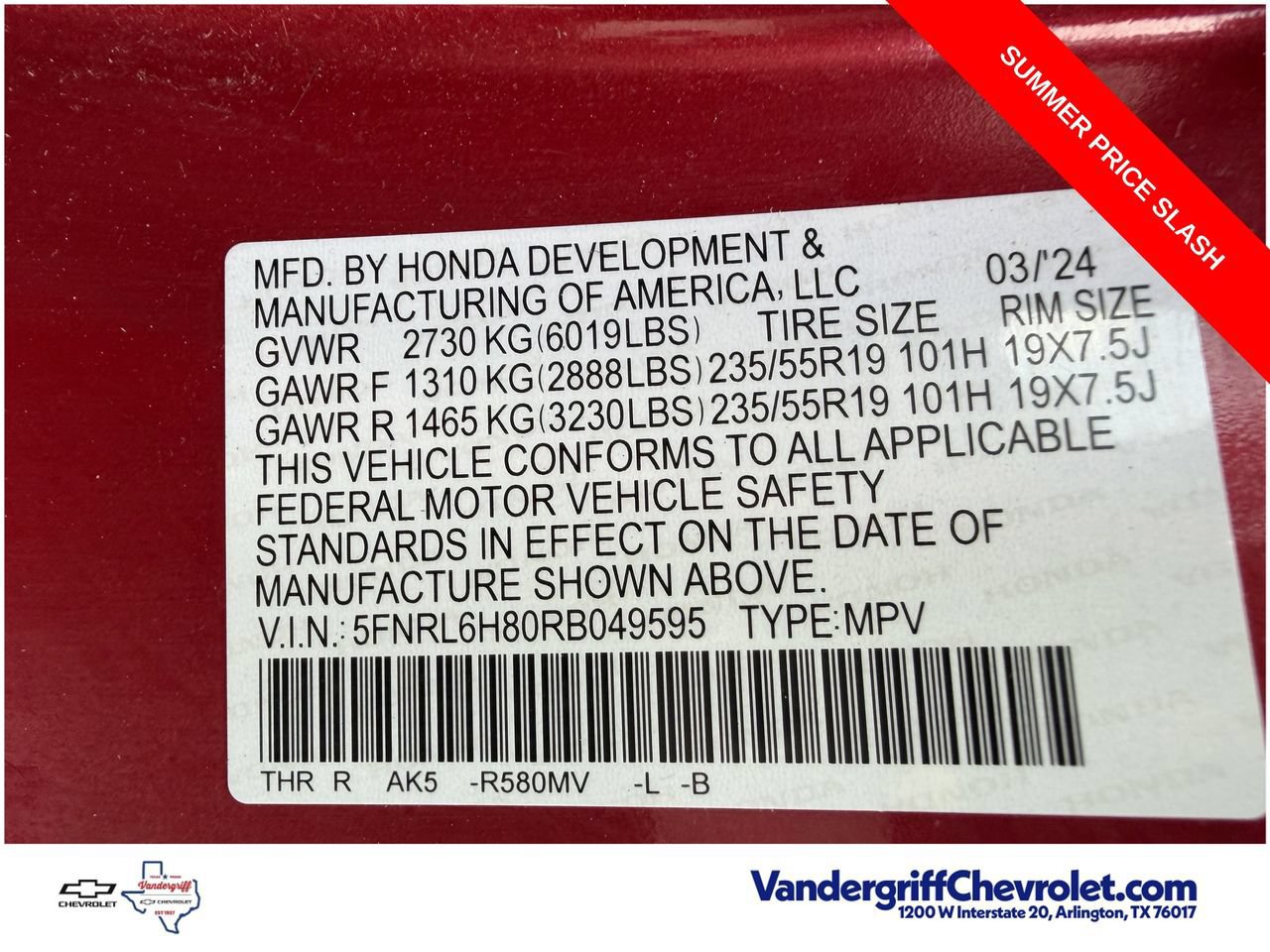 Used 2024 Honda Odyssey Touring image 34