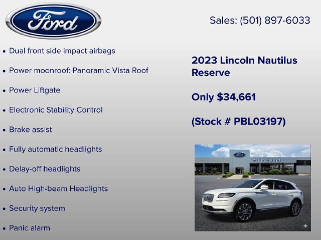 Certified 2023 Lincoln Nautilus Reserve w/ Luxury Package AWD/4WD image 32