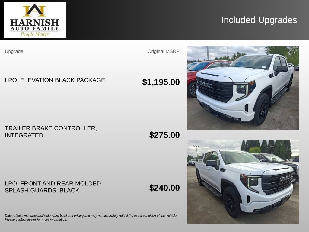 Used 2023 GMC Sierra 1500 Elevation w/ LPO, Elevation Black Package AWD/4WD image 4