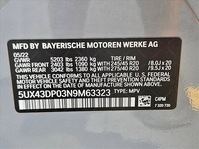 Used 2022 BMW X3 sDrive30i w/ M Sport Package 2 RWD image 29