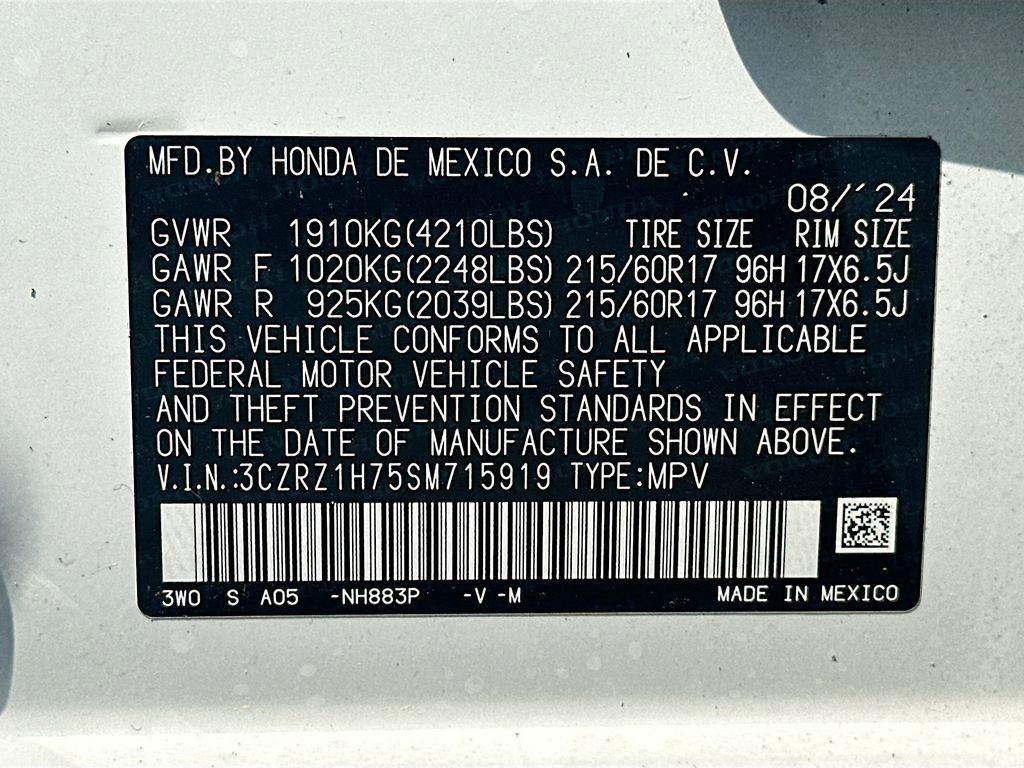 Used 2025 Honda HR-V EX-L image 37