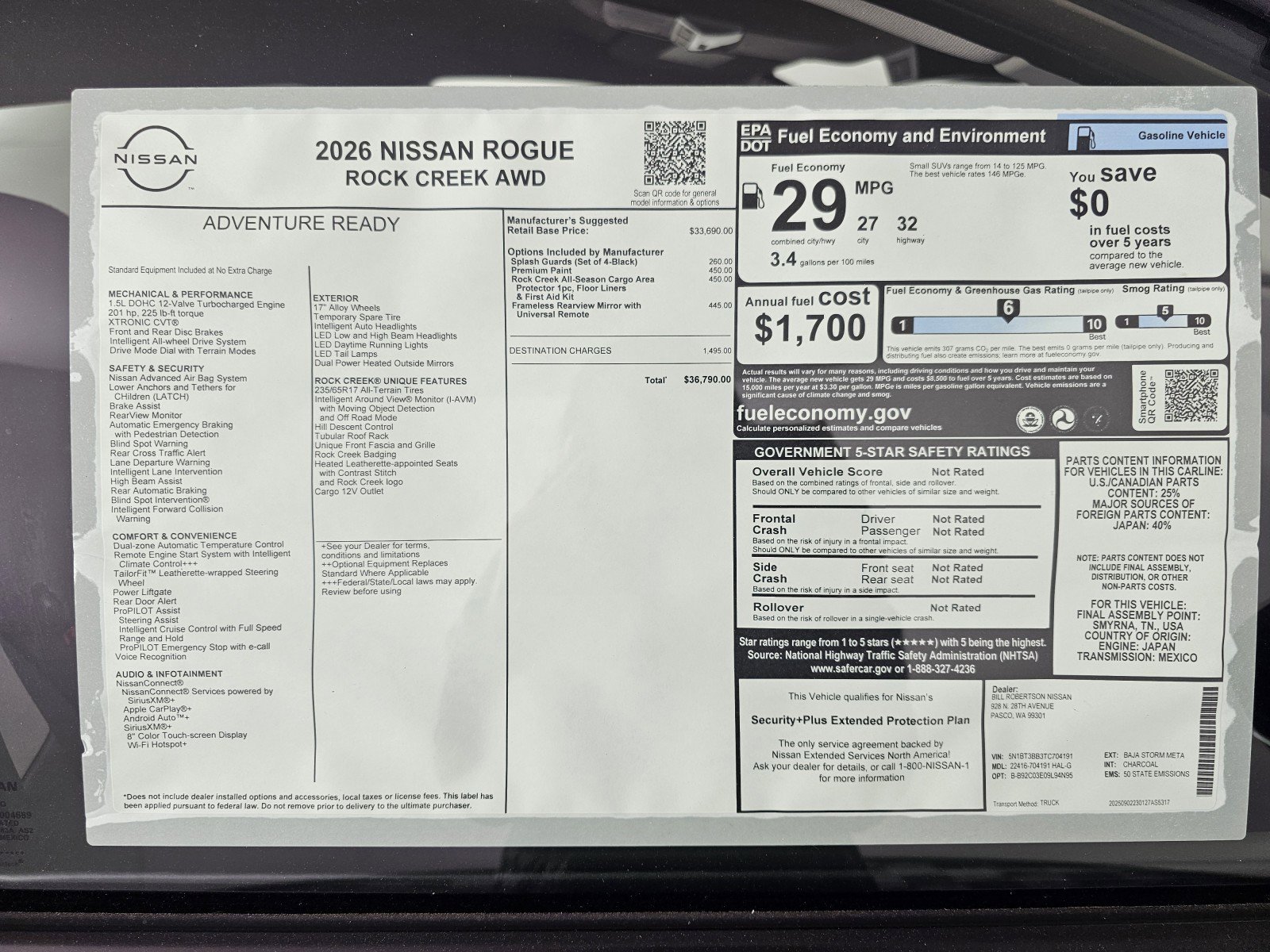 New 2026 Nissan Rogue SV image 39