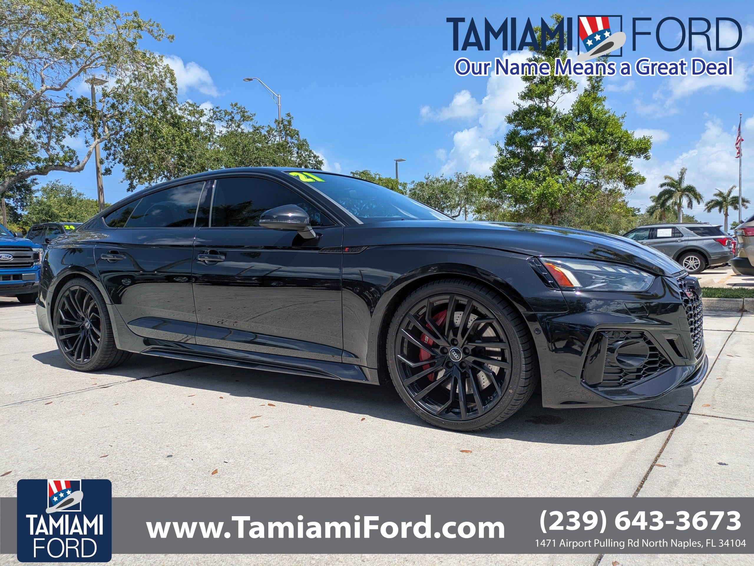 Used 2021 Audi RS 5 Sportback w/ Black Optic Launch Edition AWD/4WD video 1