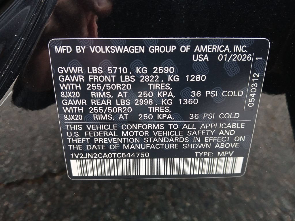 New 2026 Volkswagen Atlas SE FWD image 29