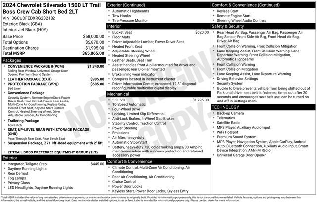 Certified 2024 Chevrolet Silverado 1500 LT Trail Boss w/ Convenience Package II AWD/4WD image 34
