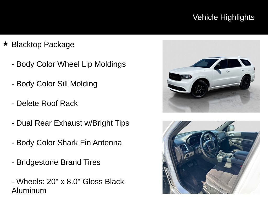 Used 2018 Dodge Durango SXT w/ Quick Order Package 2BB AWD/4WD image 16