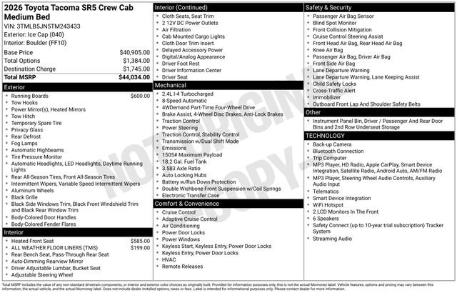 Used 2026 Toyota Tacoma SR5 AWD/4WD image 5