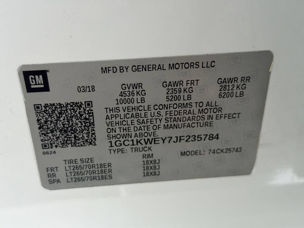 Used 2018 Chevrolet Silverado 2500 LTZ w/ Duramax Plus Package AWD/4WD image 33