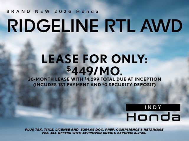 New 2026 Honda Ridgeline RTL image 4