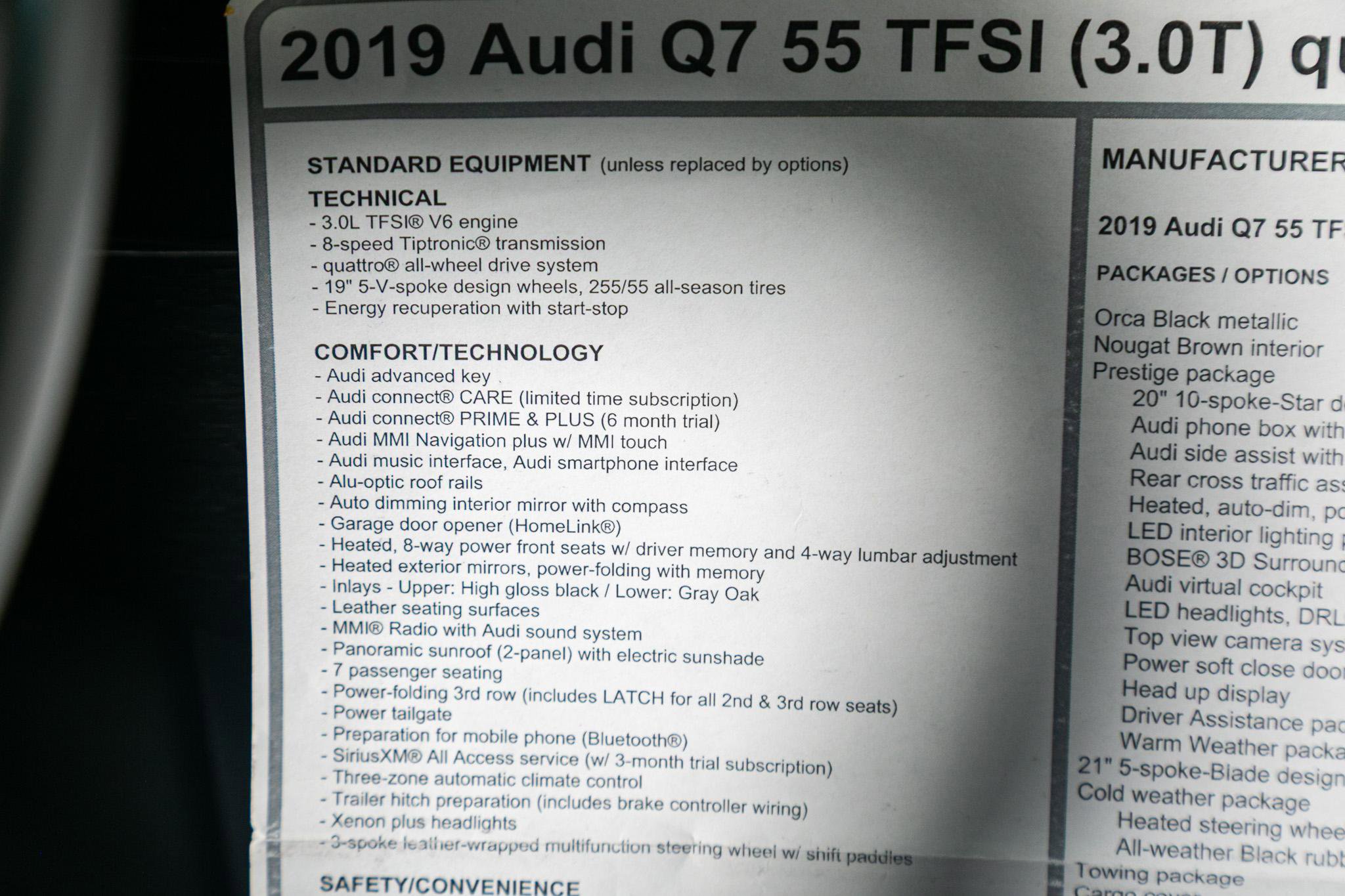 Used 2019 Audi Q7 3.0T Prestige AWD/4WD image 45