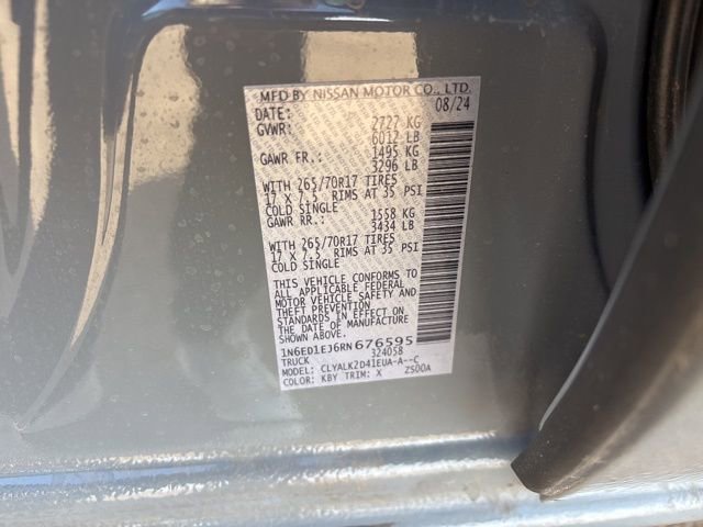 Certified 2024 Nissan Frontier Pro-X w/ Technology Package image 22