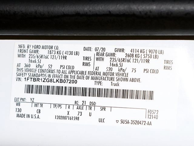 Used 2020 Ford Transit 250 130 Low Roof image 33